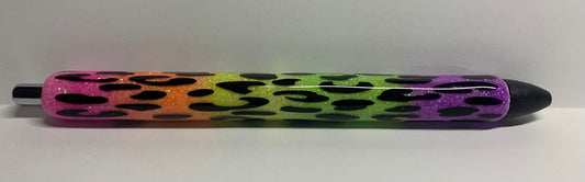 RAINBOW LEOPARD GLITTER PEN