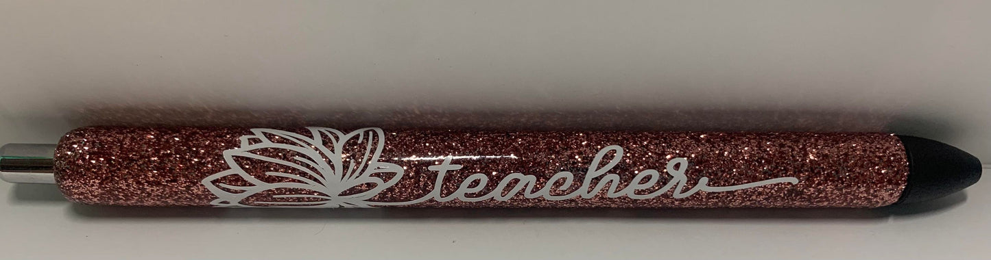 BEACH BABE GLITTER TEACHER PEN