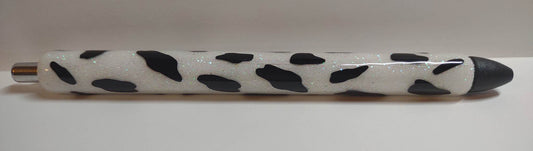 COW PRINT GLITTER PEN