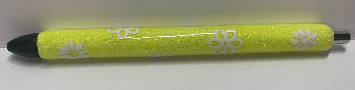 DAISY GLITTLER PEN -- DIFFERENT COLORS AVAILABLE