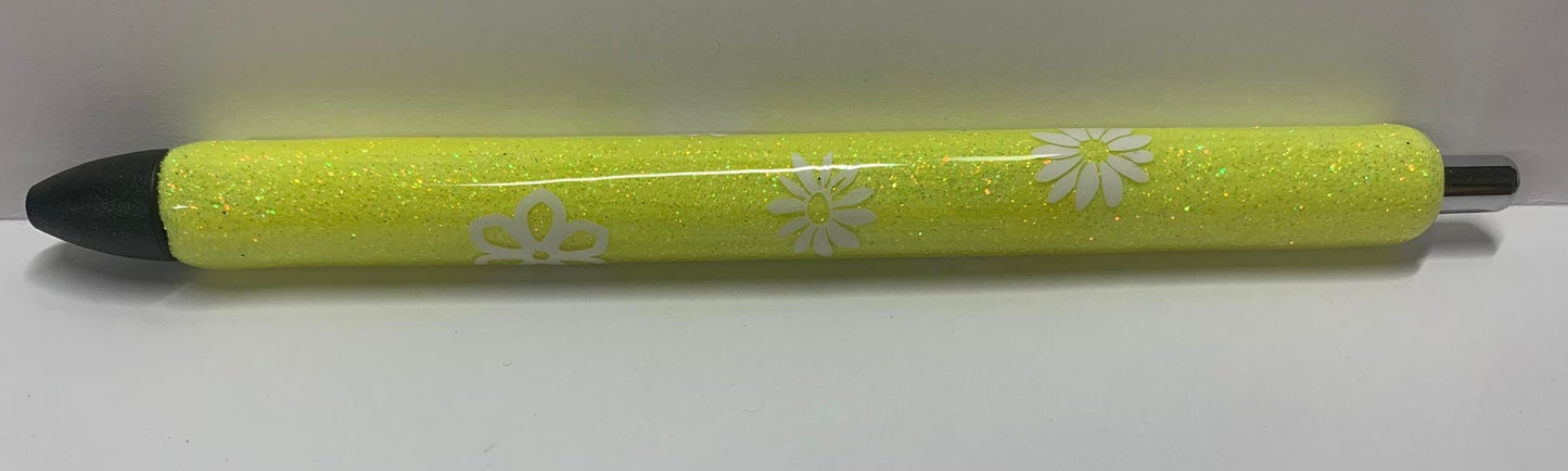 DAISY GLITTLER PEN -- DIFFERENT COLORS AVAILABLE