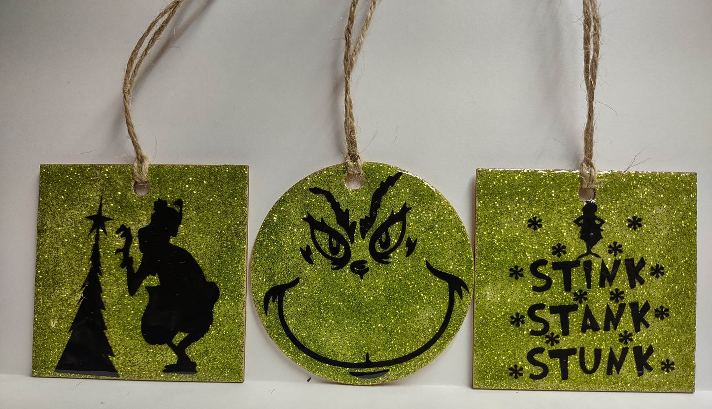 Grinch with Tree, Grinch Face, Stink Stank Stunk